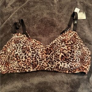 Torrid Leopard Print Bra with Black Straps